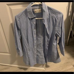 Striped button up dress shirt